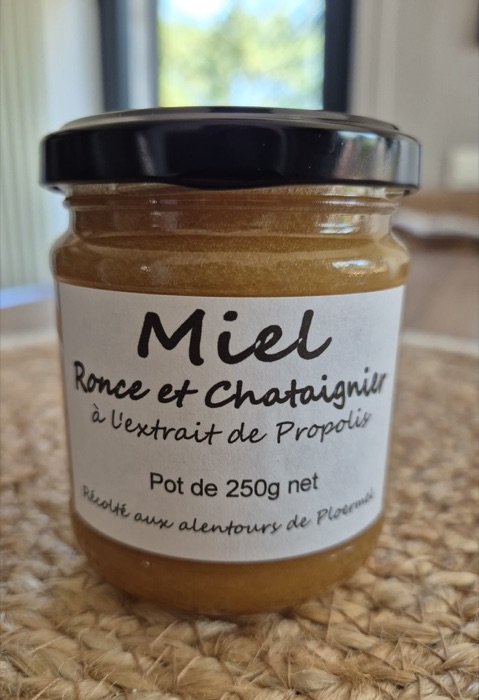 Pot de Miel Ronce et Châtaignier à l'extrait de Propolis Ma Forêt