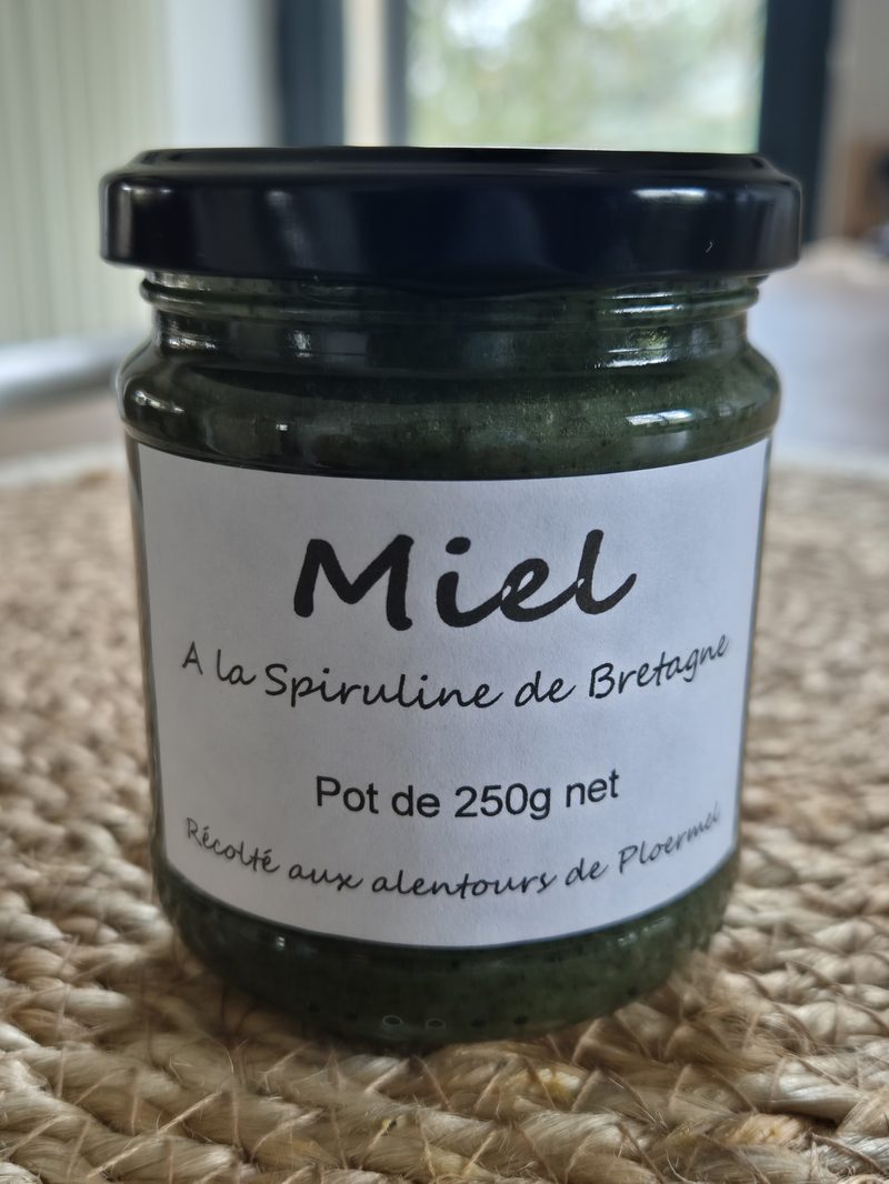 Pot de Miel à la Spiruline de Bretagne Ma Forêt